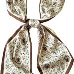 Silk Head Scarf for Hair Fashion Headwrap for Women Lightweight Neck Tie
