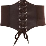 Lace-up Cinch Belt Tied Corset Elastic Waist Belt