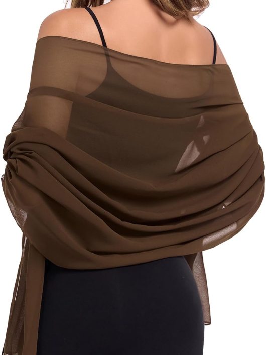 Chiffon shawls and wraps for evening dresses large shawls for wedding bridal Bridesmaids long scarf for women