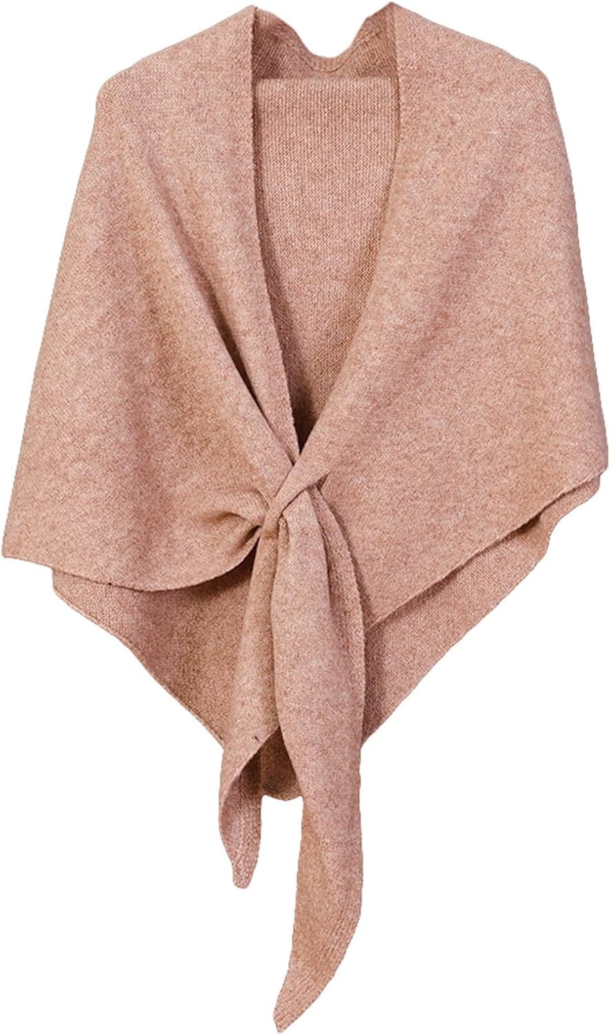 71608VF3ZpL._AC_SL1500_.jpg Shawls Wraps Women Triangle Sweater Scarf Warm Wool Blend Pashmina Cape Cold Weather Neck Warmer Winter Fall Accessory - Image 1
