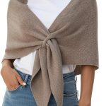 Shawl Wraps Women Pashmina Cardigan Triangle Cape Knit Shoulder Top Sweater Scarf for Fall Winter