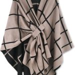 Women's Shawl Wrap Poncho Ruana Cape Open Front Cardigan Shawls for Spring Fall Winter