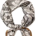 100% Pure Mulberry Silk Square Scarf 27''x27" Lightweight Hair Scarves Headscarf Night Sleeping with Gift Packed