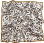 100% Pure Mulberry Silk Square Scarf 27''x27" Lightweight Hair Scarves Headscarf Night Sleeping with Gift Packed - Image 2